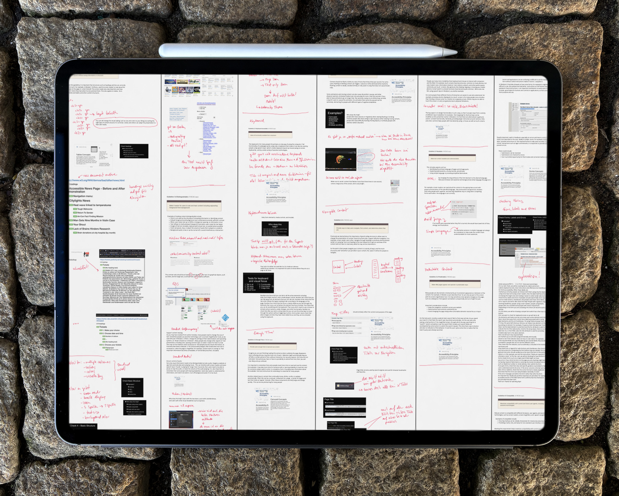 Screenshots and notes