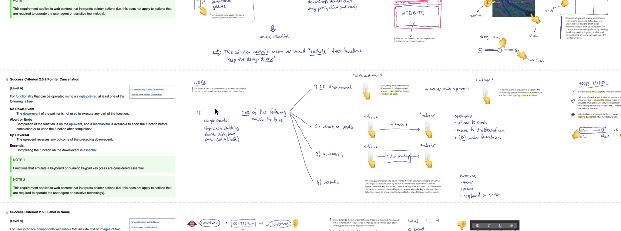 Notes and sketches about a criterion